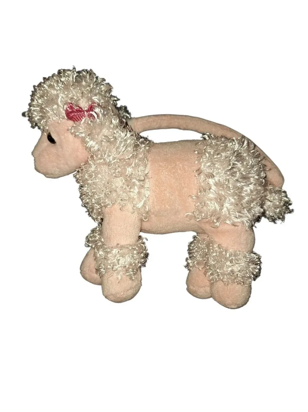 Kids Pink Poodle Plush Purse Bag